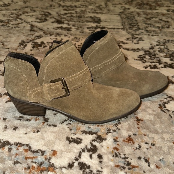 Steve Madden Alanza Harness Booties Suede Size 10 Bohemian Boho Western Casual - Picture 1 of 7